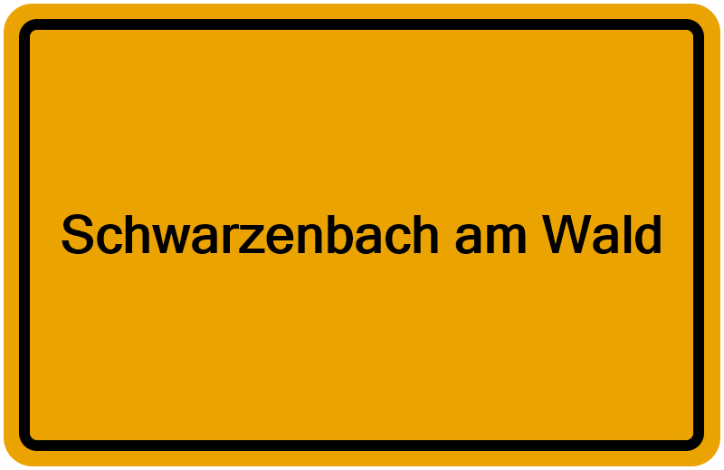 Handelsregister Schwarzenbach am Wald